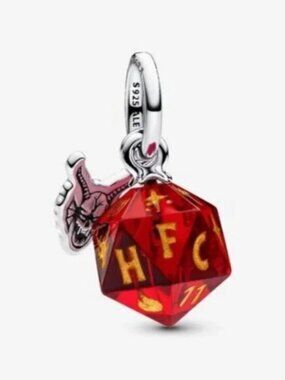 Authentic Stranger Things Hellfire Club Dice Dangle Pandora Charm